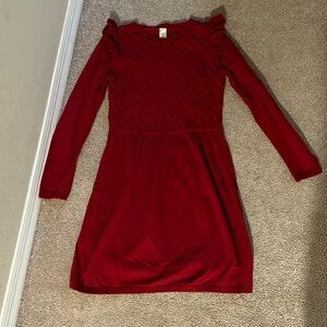 Carters Girls red long sleeve dress